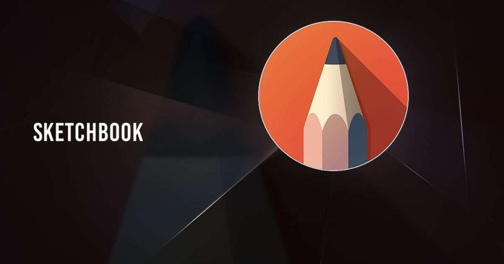 Sketchbook app icon on a mobile device, known as one of the best digital art apps for sketching and drawing.